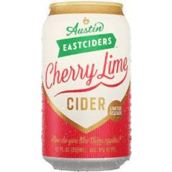 Austin Eastciders Cherry Lime Cider 6 pack 12 oz. Can - Petite Cellars