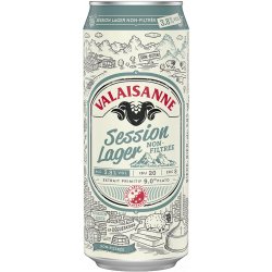 Valaisanne Session Lager 3.8% - 6 x 50 cl Dose - Bieronlineshop