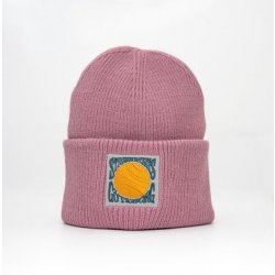 Stigbergets Beanie with embroidered patch - Pink - Stigbergets Bryggeri