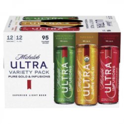 Michelob Ultra Organic Pure Gold & Infusions Variety 2412 oz cans - Beverages2u