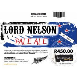All Grain RK: Lord Nelson IPA - BrewCraft