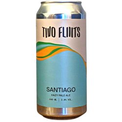 Two Flints Santiago Hazy Pale Ale 440ml (3.8%) - Indiebeer