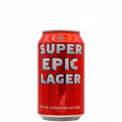 Epic Brewing Company – Super Epic Lager - Rebel Beer Cans