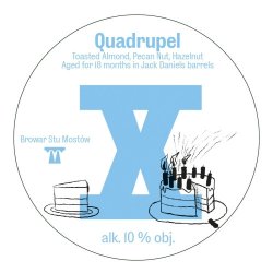 Stu Mostów X Anniversary 610 Quadrupel BBA 330ml - Funky Fluid