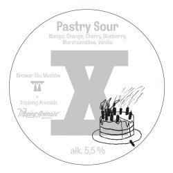 Stu Mostów X Anniversary 510 Pastry Sour (collab Tripping Animals) 440ml - Funky Fluid