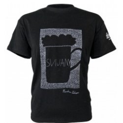 Svijany T-Shirt Black Beer Mug - Pivana CZ