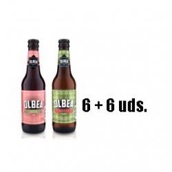 Cerveza Olbea Helles y Olbea Bock (pack 12 botellines) - Olbea Pilsner