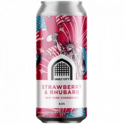 Vault City Brewing Strawberry & Rhubarb New York Cheesecake - OKasional Beer