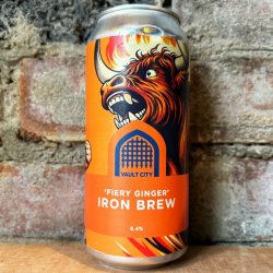 Vault City Fiery Ginger Iron Brew 6.4% (440ml) - Caps and Taps