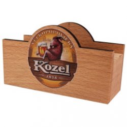 Kozel Beer Mat Holder Wood - Pivana CZ