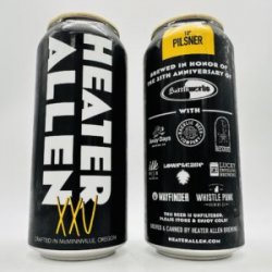 Heater Allen  Bottleworks XXV 25th Anniversary 10° Pilsner Can - Bottleworks