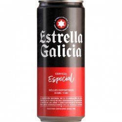 Estrella Galicia 33 cl. Lata - Decervecitas.com