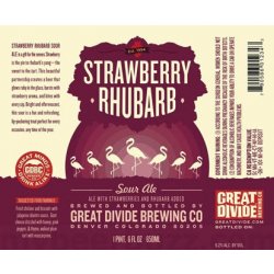 Great Divide Strawberry Rhubarb Sour Ale 6 pack 12 oz. - Outback Liquors
