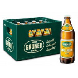 Grüner-Bier Vollbier Hell 20 x 0,5l - Getraenkedienst.com