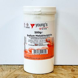 Sodium Metabisulphite (E223) - 500g - Brewbitz Homebrew Shop