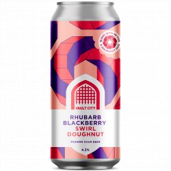 Vault City Brewing - Rhubarb Blackberry Swirl Doughnut - Left Field Beer