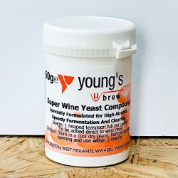 Super Wine Yeast Compound - Yeast, Bentonite + Nutrient - 60g - Brewbitz Homebrew Shop