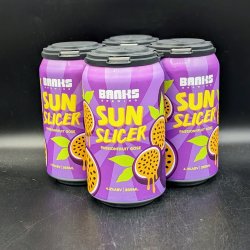 Banks Sun Slicer Passionfruit Gose Can 4pk - Saccharomyces Beer Cafe