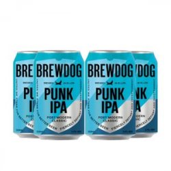 Pack 4 cervejas escocesa BrewDog Punk IPA Lata 330ml - CervejaBox