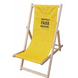 Holzliegestuhl Fassbrause Zitrone - Gaffel Kölsch