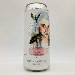 Kings & Daughters Lulu Hibiscus + Pink Peppercorn + Pink Rose Petals + Lemon Zest + Passion Fruit Saison Can - Bottleworks